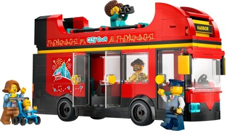 60407 LEGO® City Great Vehicles Raudonas dviaukštis apžvalgos autobusas 