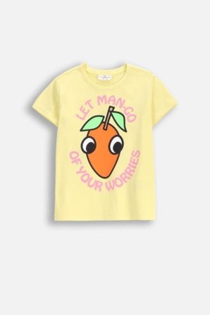 COCCODRILLO marškinėliai trumpomis rankovėmis EVERYDAY GIRL B, žali, WC5143204VGB-030-122, 122 cm 
