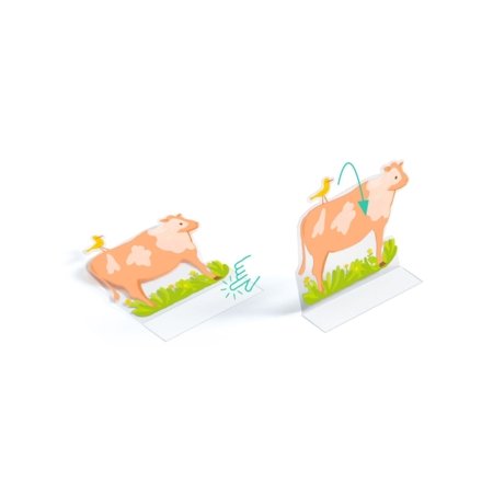 DJECO kūrybinis rinkinys Lift-up Stickers - Farm, DJ00045 