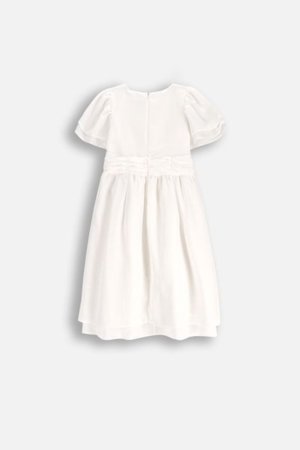 COCCODRILLO suknelė trumpomis rankovėmis ELEGANT JUNIOR GIRL, kreminė, WC5128212EJG-003-164, 164 cm 