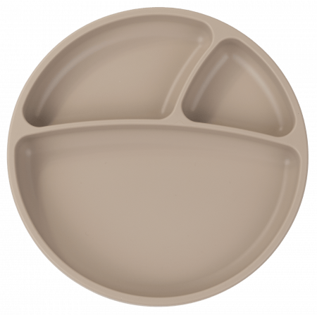 MINIKOIOI neslystanti lėkštė su skyreliais, Bubble Beige, 101050008 101050008