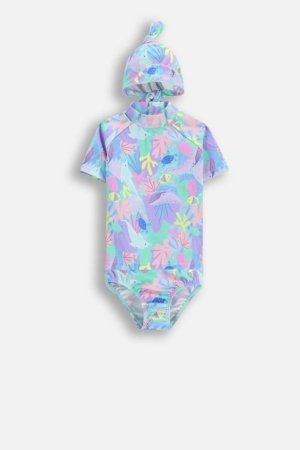 LEMON maudymosi kostiumėlis ir kepurė, spalvotas, WL6376801SWG-022-092, 92 dydis 