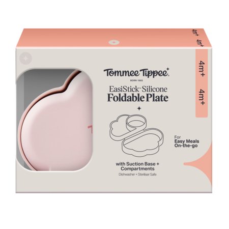 TOMMEE TIPPEE silikoninė neslystanti sulankstoma lėkštė su skyreliais, 448743 