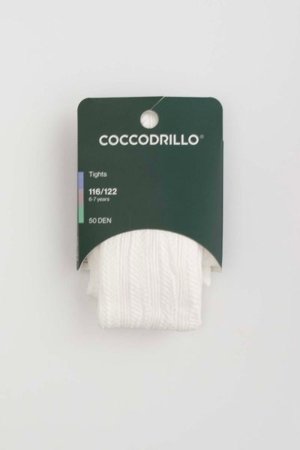 COCCODRILLO pėdkelnės TIGHT MICROFIBRE COLORFUL, kreminės, ZC5380312TMC-003-128, 128/134 cm 