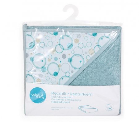 CEBA BABY rankšluostis Printed Line Bubbles 100x100 cm, Ceba Baby, W-815-111-585 W-815-111-585