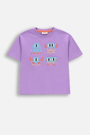 COCCODRILLO marškinėliai trumpomis rankovėmis, violetiniai, WC6143207MBK-016-116, 116 cm 