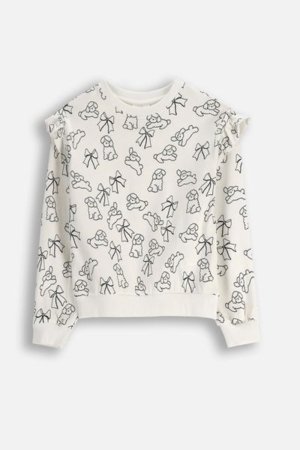 COCCODRILLO marškinėliai FROSTING PUDDLE GIRL KIDS, kreminiai, cm 