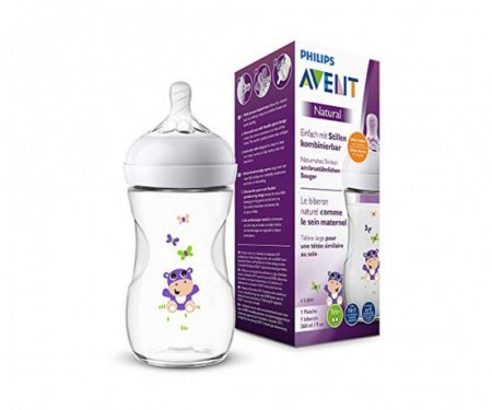 PHILIPS AVENT NATURAL buteliukas HIPPO, 260 ml, 0 m+, SCF070/22 1/629