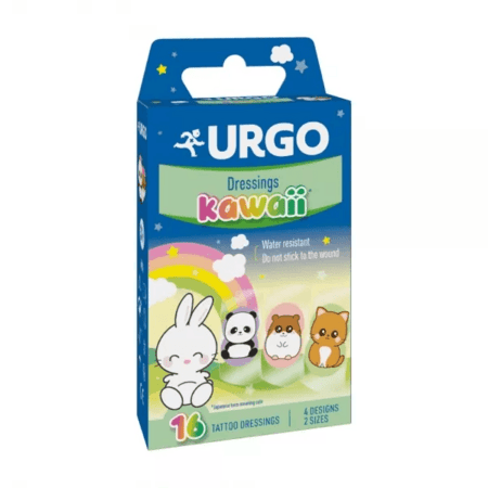 URGO pleistrai vaikams KAWAII, 16 vnt., 107905 