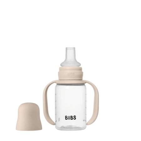 BIBS mokomoji gertuvė su rankenomis, 150 ml., Blush 