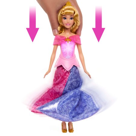 DISNEY PRINCESS lėlė Aurora su spalvos keitimo funkcija, JLK24 