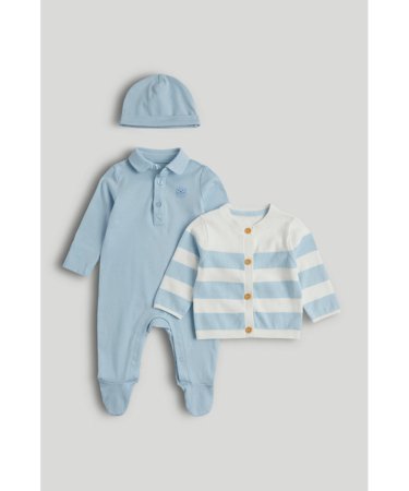 MOTHERCARE šliaužtinukas, megztinis ir kepurė, AV42801 