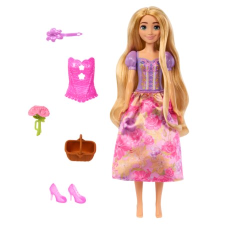 DISNEY PRINCESS Spin & Reveal Auksaplaukės siurprizų rinkinys, HTV86 