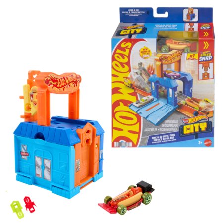 HOT WHEELS City Play and Go trasos rinkinys, asort., JHL43 