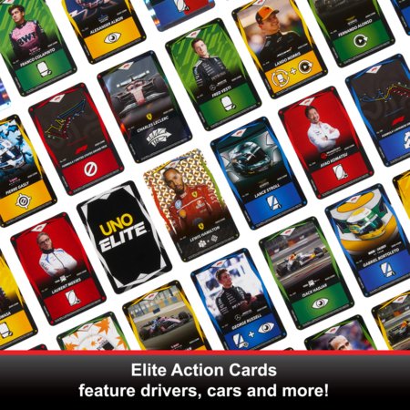 MATTEL GAMES UNO Elite F1 kortos, JLV42 