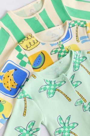 NEXT šliaužtinukas trumpomis rankovėmis, 3 vnt., AA5966, 86-92 