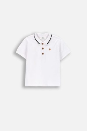 COCCODRILLO polo marškinėliai trumpomis rankovėmis, balti, dydis 