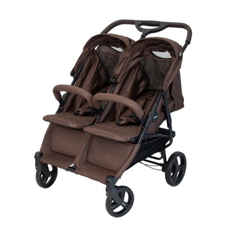 BABYTROLD sportinis vežimėlis dvyniams OS2, Chocolate, 13-82BRO 