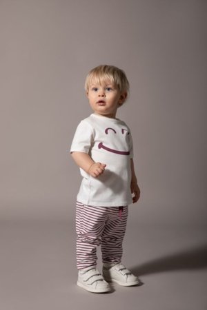 COCCODRILLO marškinėliai trumpomis rankovėmis, kreminiai,  