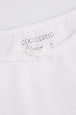 COCCODRILLO apatiniai marškinėliai be rankovių BASIC UNDERWEAR, balti, XCX407202BAU-001-152, 152 cm 