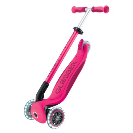 GLOBBER paspirtukas Go Up Deluxe Lights, fuksija, 748-610 