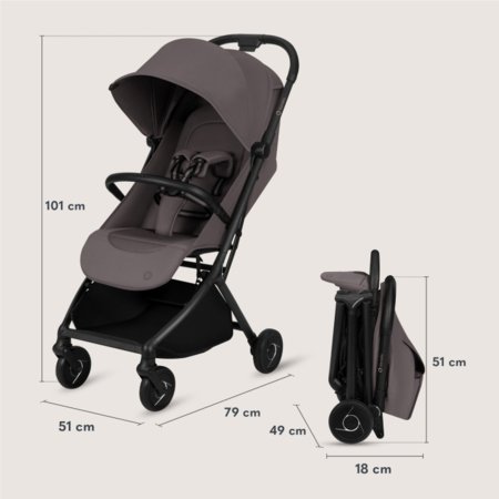 LIONELO sportinis vežimėlis SIA, Beige taupe, LO-SIA 