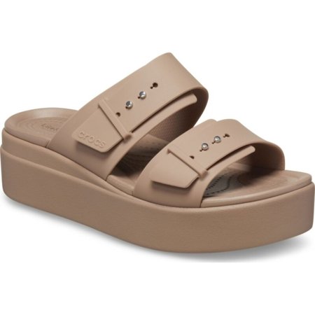 CROCS basutės BROOKLYN BUCKLE LOW, smėlio spalvos, 207431-2Q9, 42,5 dydis 