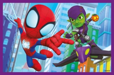 CLEMENTONI dėlionė Spidey and His Amazing Friends, 6 kubai., 40661 