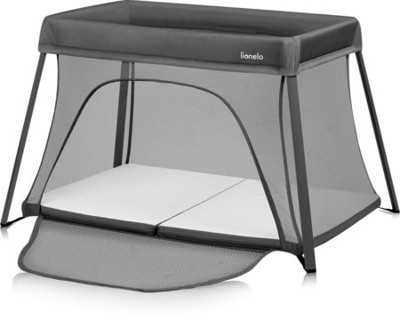 LIONELO kelioninė lovelė-maniežas ALICE, Grey 
