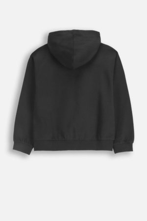 COCCODRILLO susegamas džemperis su gobtuvu, juodas, dydis 