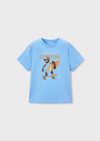 MAYORAL marškinėliai trumpomis rankovėmis, sky blue, 3.064-36, 98  cm 