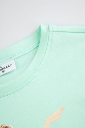 COCCODRILLO marškinėliai ilgomis rankovėmis, mint, cm 