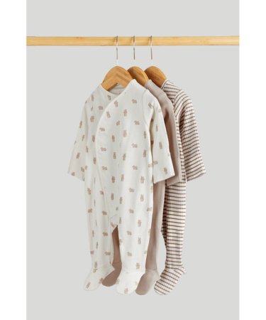 MOTHERCARE šliaužtinukas ilgomis rankovėmis 3 vnt., AW06501 80 cm 