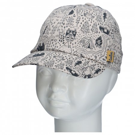 TUTU kepurė su snapeliu, smėlio spalvos/juoda, 3-006577, 52/56 cm 3-006577 beige/black