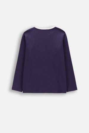 COCCODRILLO marškinėliai ilgomis rankovėmis, tamsiai mėlyni, WC6143103SGJ-015-146, 146 cm 