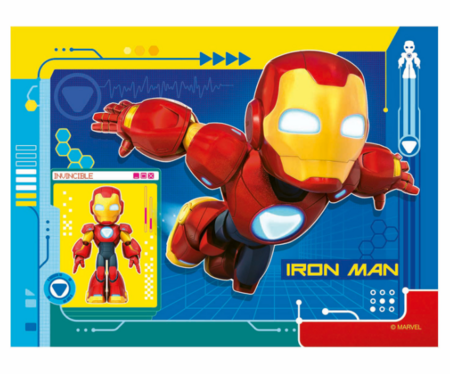 RAVENSBURGER vaikiška dėlionė Iron Man & Friends, 12/16/20/24 det., 12004190 