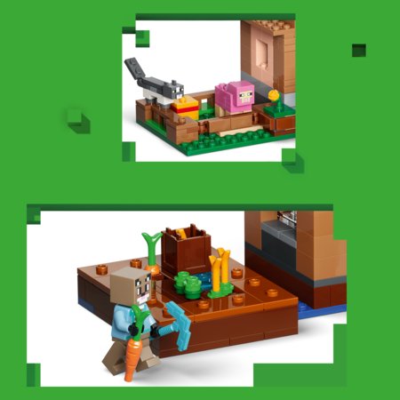 21596 LEGO® Minecraft® Evokeris ir kaimo užpuolimas 