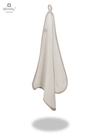 MIMINU bambukinis apsiūtas rankšluostis, 40x40 cm., Beige 