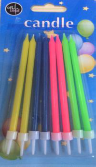 Žvakutės OB (auksasapalvės, ryškios, žibančios, spiralinės), asssort., 5298000230878 