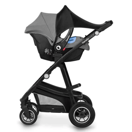 LIONELO vežimėlio apsauga nuo saulės, Black carbon, LO-STROLLER SUN COVER 