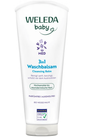 WELEDA valomasis balzamas 3IN1 WHITE MALLOW, 200 ml. 