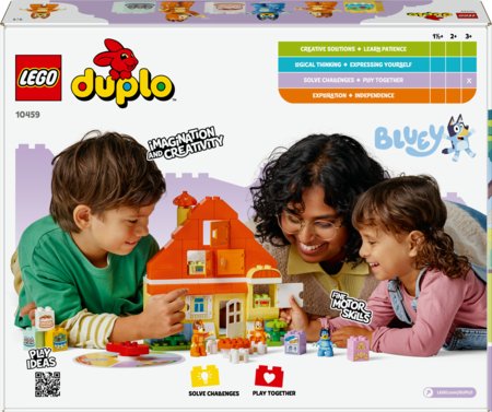 10459 LEGO® DUPLO® Berry Bluey šeimos namas su atminties žaidimu 