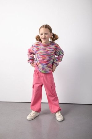 COCCODRILLO kelnės RAVE GIRL KIDS, rožinės, ZC5119101RGK-007-116, 116 cm 