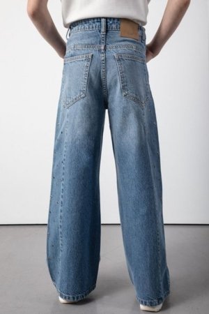 COCCODRILLO kelnės JEANS COLLECTION GIRL, mėlynos, cm 