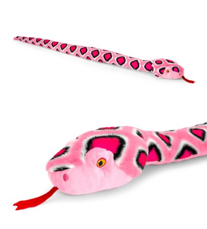 KEELTOYS pliušinė gyvatė rožinė 100cm., SE1165PK 