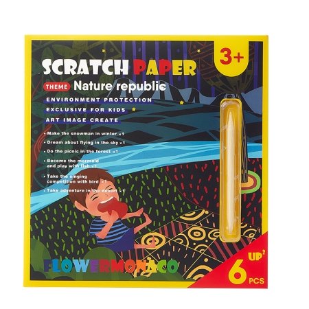 FLOWERMONACO nutrinamos kortelės Scratch Cards, Nature Paradise, 847376 