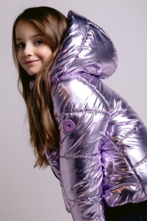 COCCODRILLO striukė OUTERWEAR GIRL KIDS, violetinė, cm