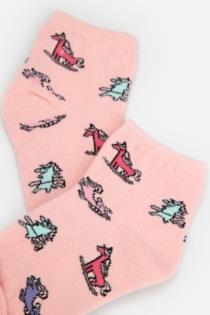 COCCODRILLO kojinės SOCKS GIRL, rožinės, 23/26 dydis, WC2382227SOG-007 WC2382227SOG-007-001