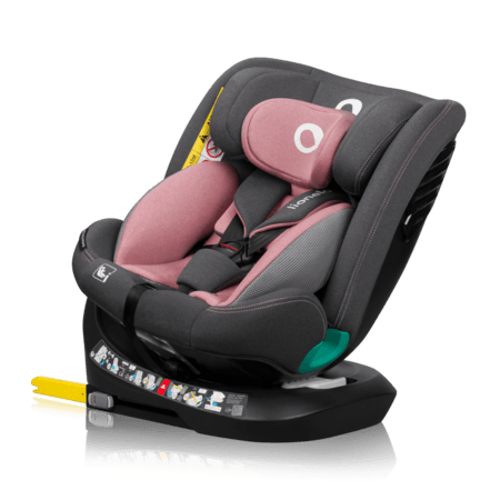 LIONELO automobilinė kėdutė BASTIAN ONE I-SIZE, Pink rose,  40-150 cm., LO-BASTIAAN ONE I-SIZE 