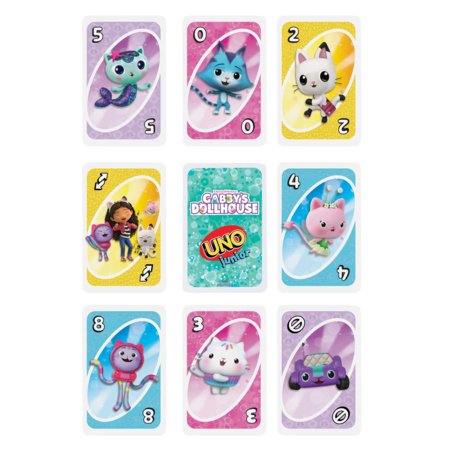 MATTEL GAMES UNO Junior kortų žaidimas Gabby’s Dollhouse, JLH17 